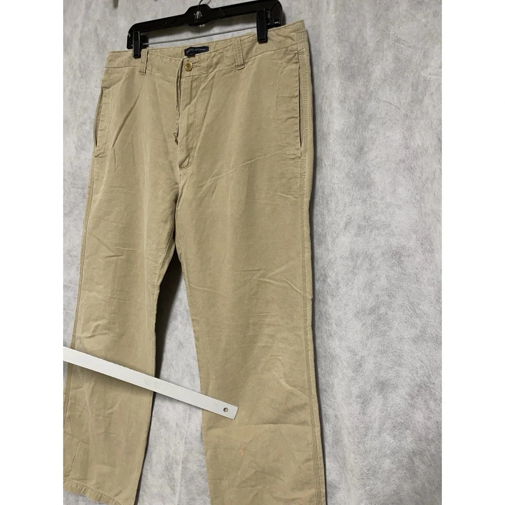 Banana Republic Pants Men 35x33 36x33 Linen Cotton Drawstring Baggy Casual Chino